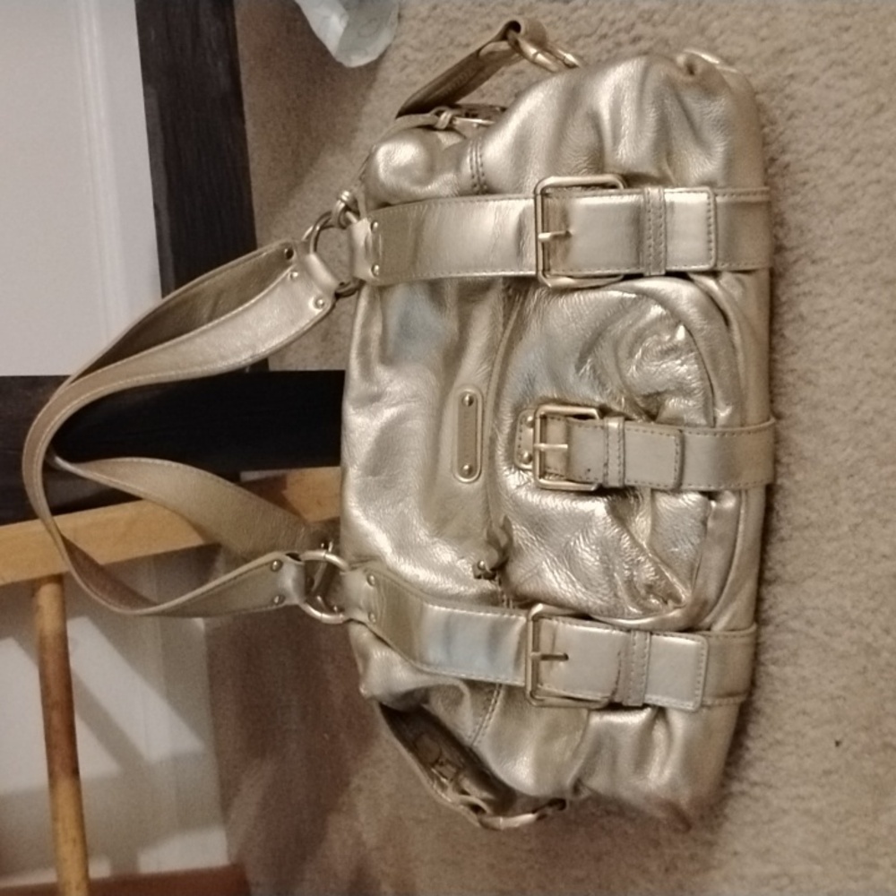 Michael Kors Metallic Leather Handbag
